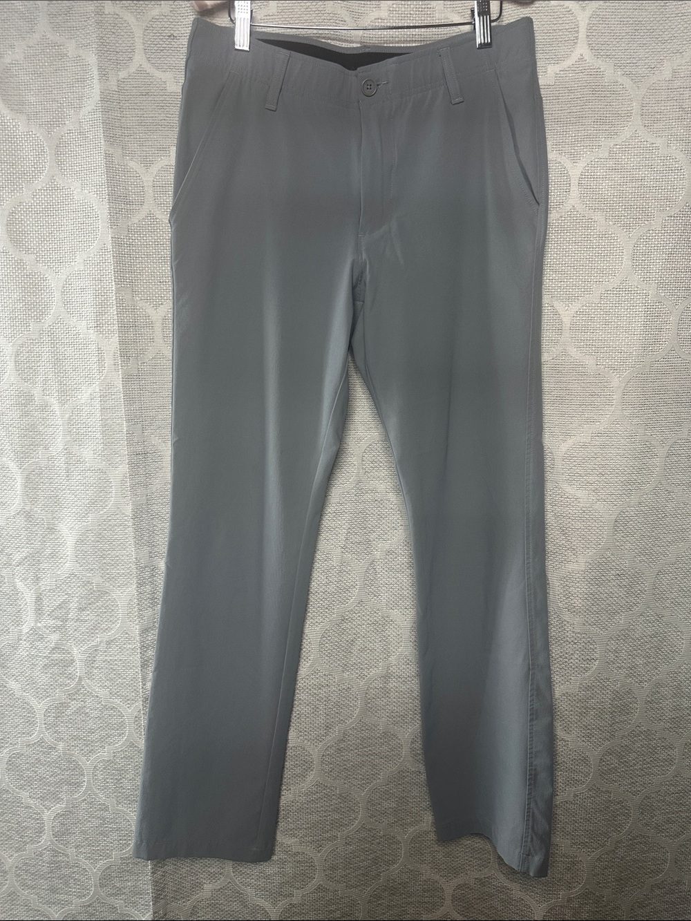 Under Armour Performance Golf Pants Grey Flat Front Straight Men's 32x32